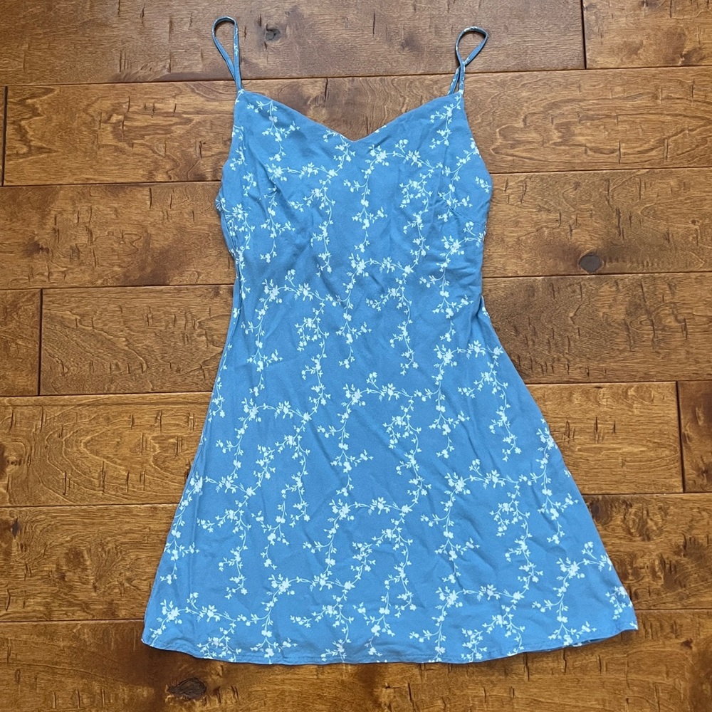 Lottie Moss Blue Floral Mini Dress